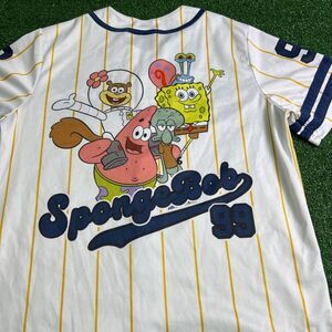 Nickelodeon SpongeBob SquarePants Baseball‎ Jersey #99 White Adult Size Medium